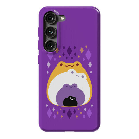 Frogs In Frogs In Frogs Nonbinary Pride Phone Case