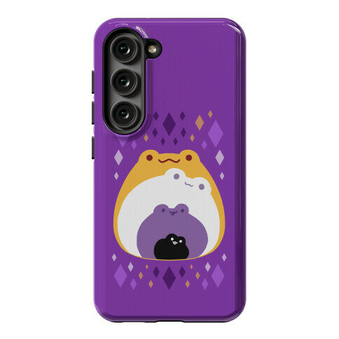 Frogs In Frogs In Frogs Nonbinary Pride Phone Case