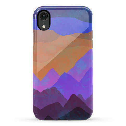 Abstract Mountain Sunset Phone Case