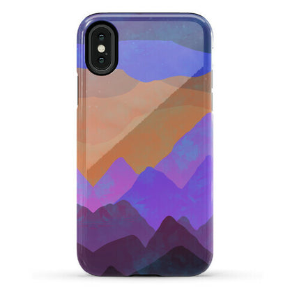 Abstract Mountain Sunset Phone Case