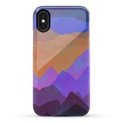 Abstract Mountain Sunset Phone Case