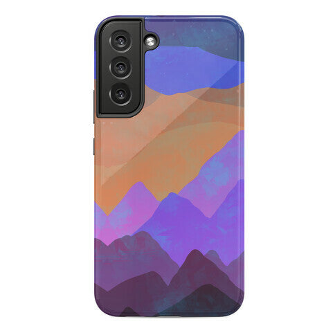 Abstract Mountain Sunset Phone Case
