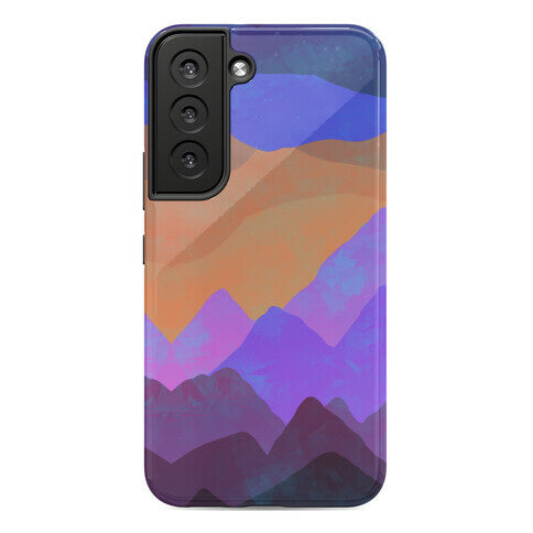 Abstract Mountain Sunset Phone Case