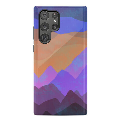 Abstract Mountain Sunset Phone Case