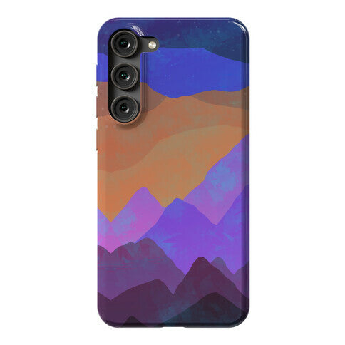 Abstract Mountain Sunset Phone Case