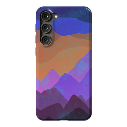 Abstract Mountain Sunset Phone Case
