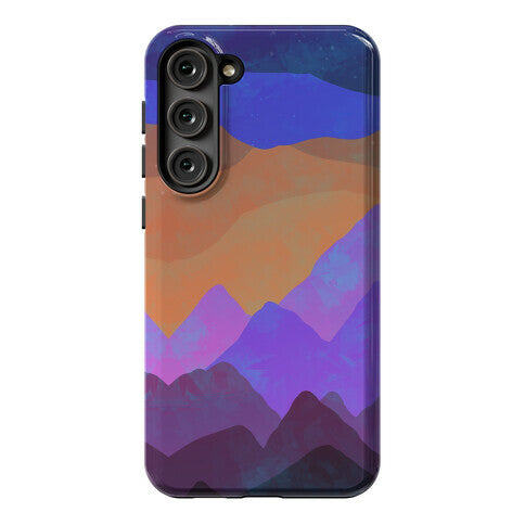 Abstract Mountain Sunset Phone Case