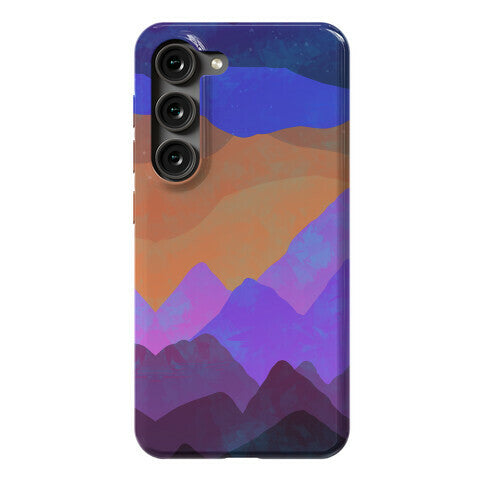 Abstract Mountain Sunset Phone Case