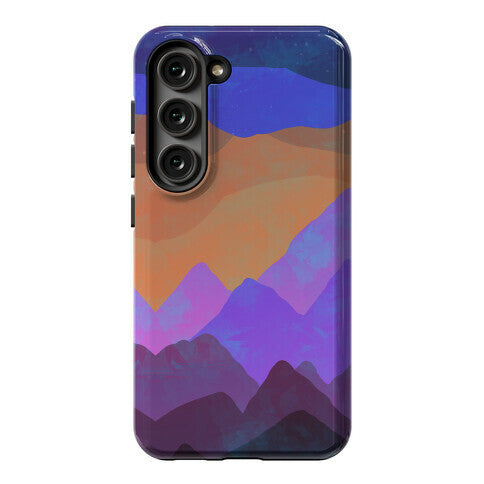 Abstract Mountain Sunset Phone Case