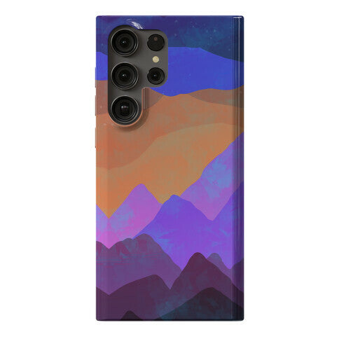 Abstract Mountain Sunset Phone Case