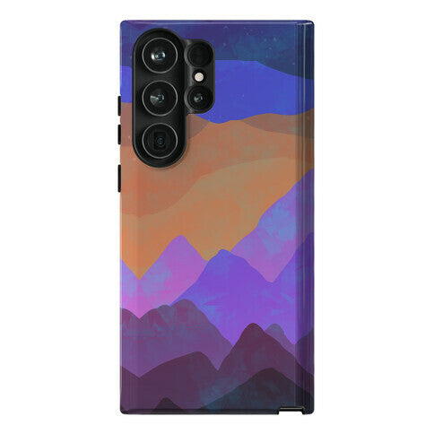 Abstract Mountain Sunset Phone Case