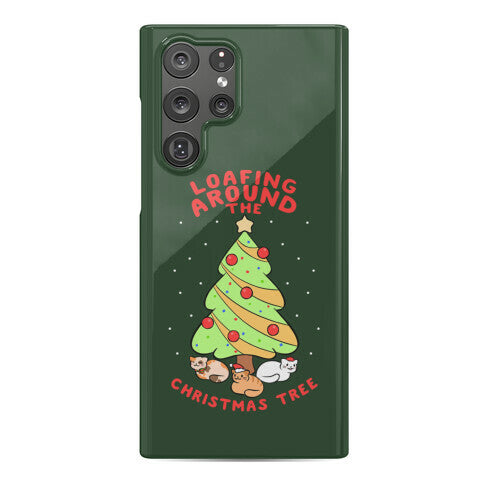 Loafing Around The Christmas Tree Phone Case