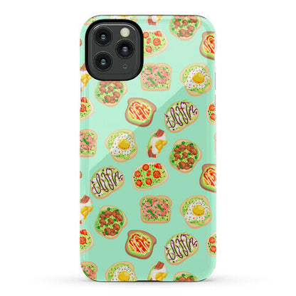 Avocado Toast Pattern Phone Case