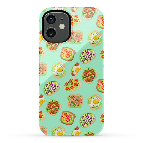 Avocado Toast Pattern Phone Case