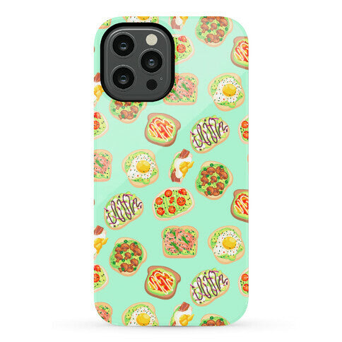 Avocado Toast Pattern Phone Case