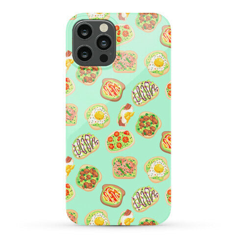Avocado Toast Pattern Phone Case
