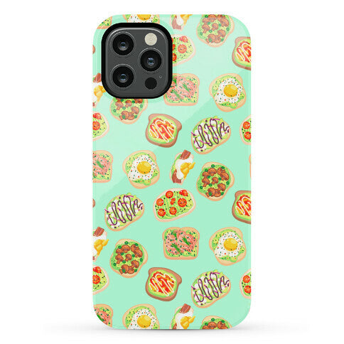 Avocado Toast Pattern Phone Case