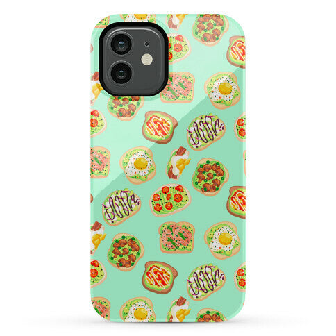 Avocado Toast Pattern Phone Case