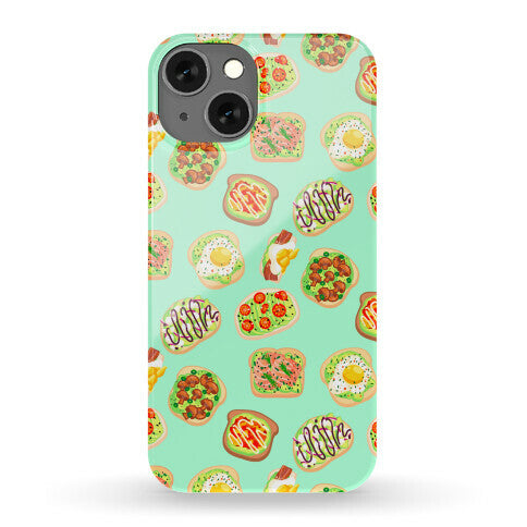 Avocado Toast Pattern Phone Case