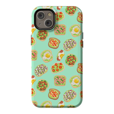 Avocado Toast Pattern Phone Case