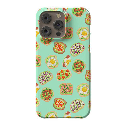 Avocado Toast Pattern Phone Case