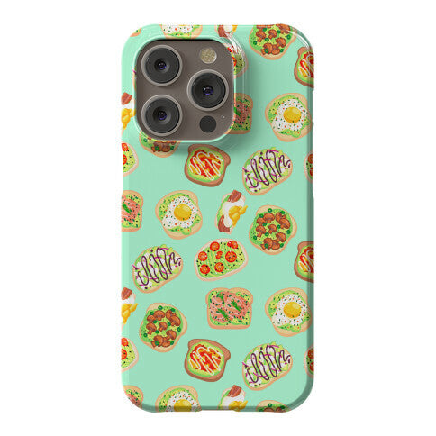 Avocado Toast Pattern Phone Case