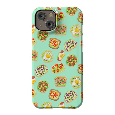 Avocado Toast Pattern Phone Case