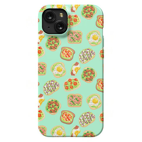 Avocado Toast Pattern Phone Case