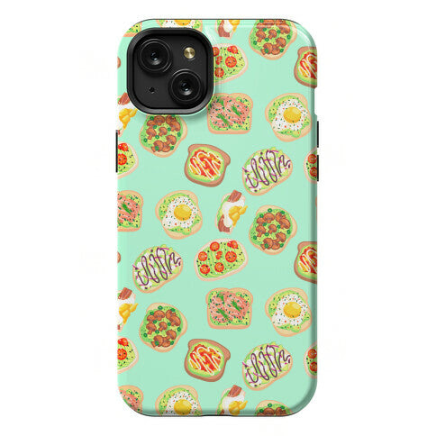 Avocado Toast Pattern Phone Case