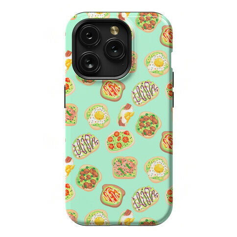 Avocado Toast Pattern Phone Case