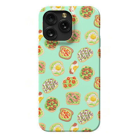 Avocado Toast Pattern Phone Case