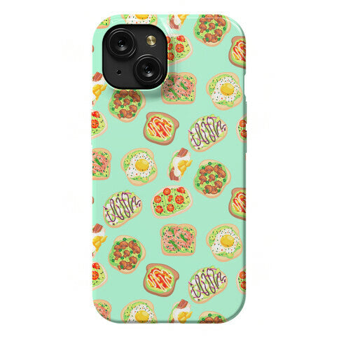 Avocado Toast Pattern Phone Case