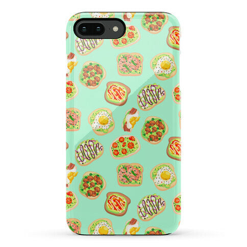 Avocado Toast Pattern Phone Case