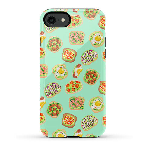 Avocado Toast Pattern Phone Case