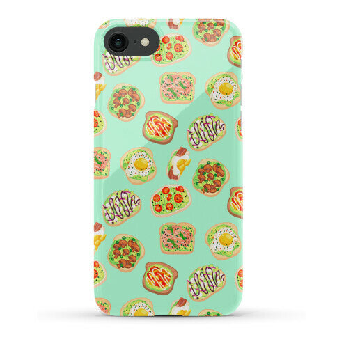 Avocado Toast Pattern Phone Case