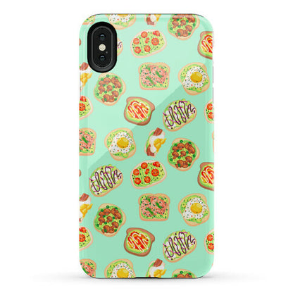 Avocado Toast Pattern Phone Case