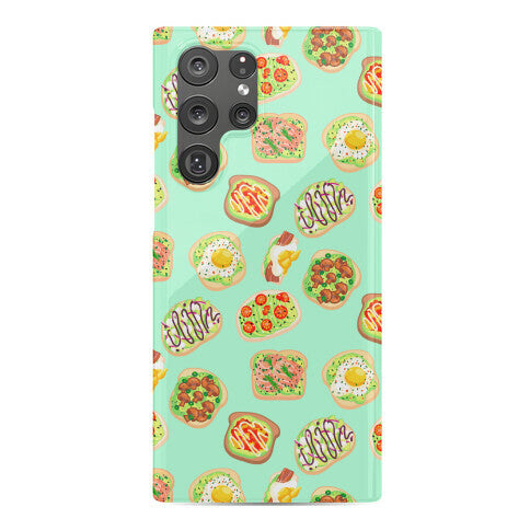 Avocado Toast Pattern Phone Case