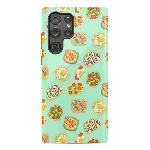 Avocado Toast Pattern Phone Case