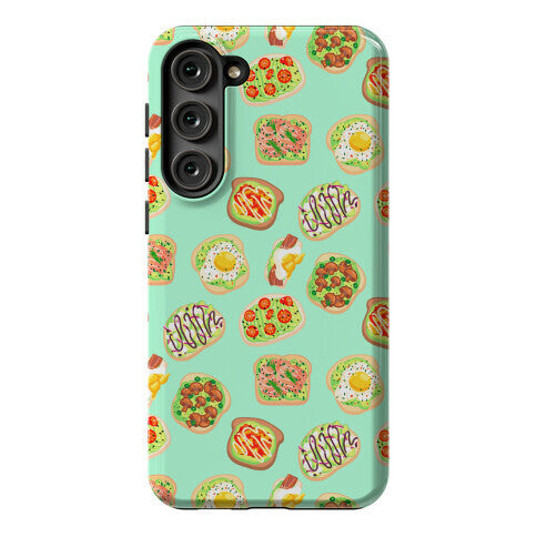 Avocado Toast Pattern Phone Case
