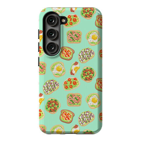 Avocado Toast Pattern Phone Case