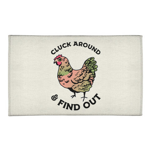 Cluck Around & Find Out Welcome Mat