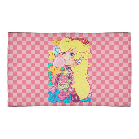 Punk Peach Parody Welcome Mat