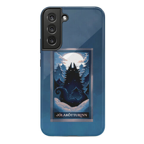 Yule Cat Tarot Card Jólakötturinn Phone Case