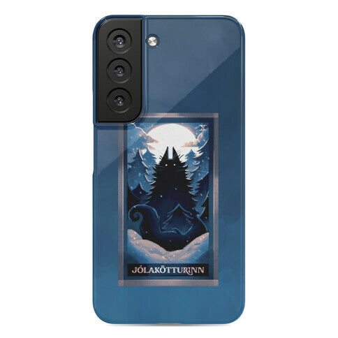 Yule Cat Tarot Card Jólakötturinn Phone Case