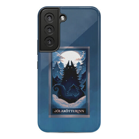 Yule Cat Tarot Card Jólakötturinn Phone Case