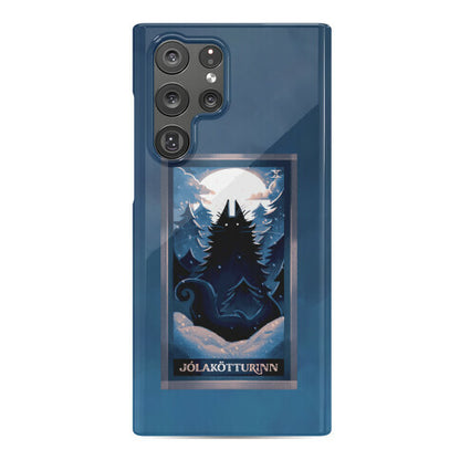 Yule Cat Tarot Card Jólakötturinn Phone Case