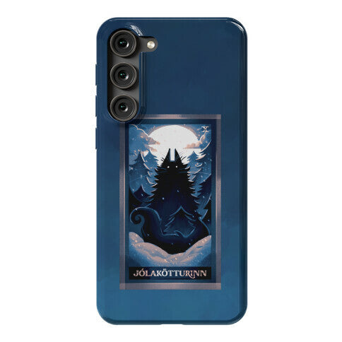 Yule Cat Tarot Card Jólakötturinn Phone Case