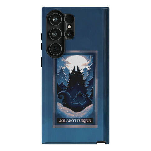 Yule Cat Tarot Card Jólakötturinn Phone Case