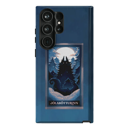 Yule Cat Tarot Card Jólakötturinn Phone Case