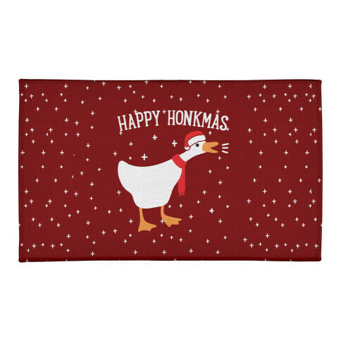 Happy Honkmas Goose Welcome Mat